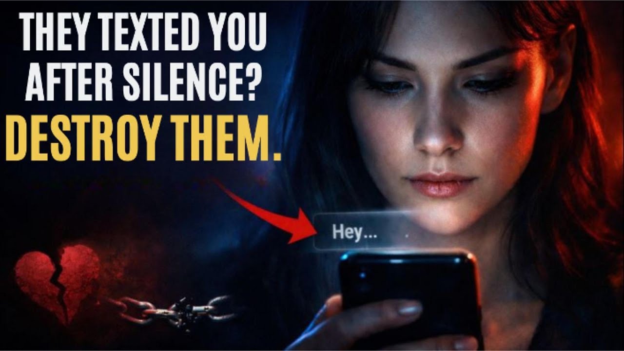 Они написали вам сообщение после молчания: этот жестокий ответ их уничтожит | Стоическое молчание