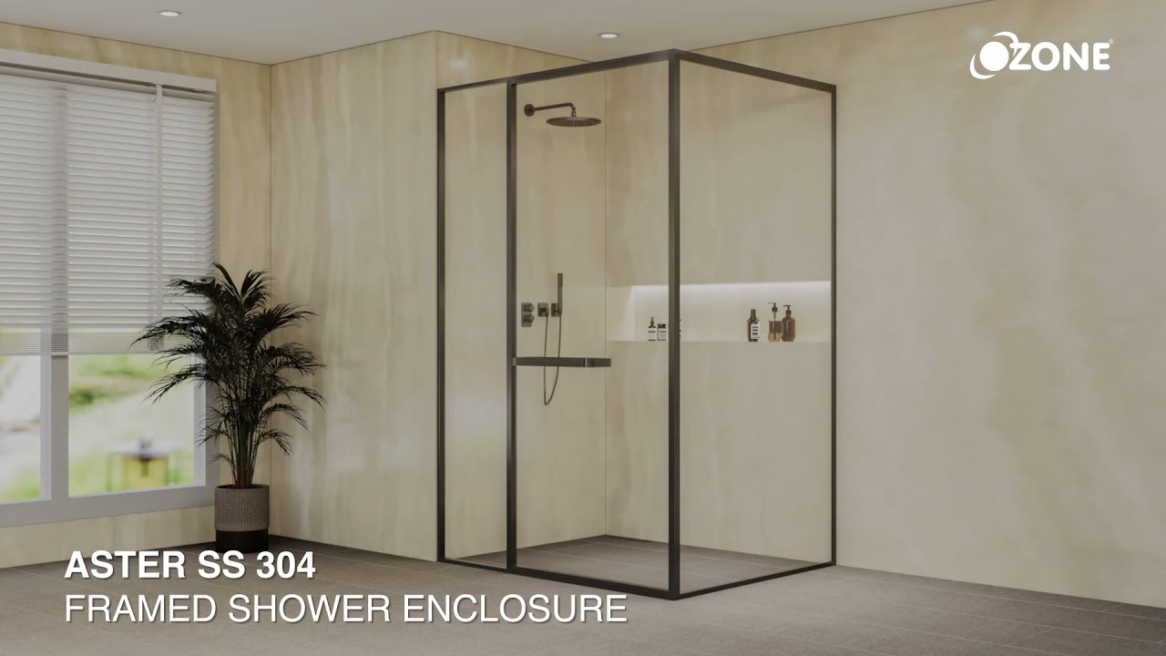Ozone | Aster Framed Swing Shower Enclosure | Installation Guide