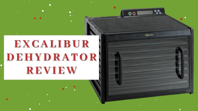 Excalibur 10 Tray Commercial Food Dehydrator with Two 99-Hour Timers,  Stainless Steel