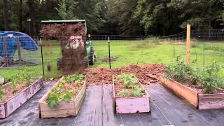 Moving dirt and expanding the garden| homestead, garden, chickens