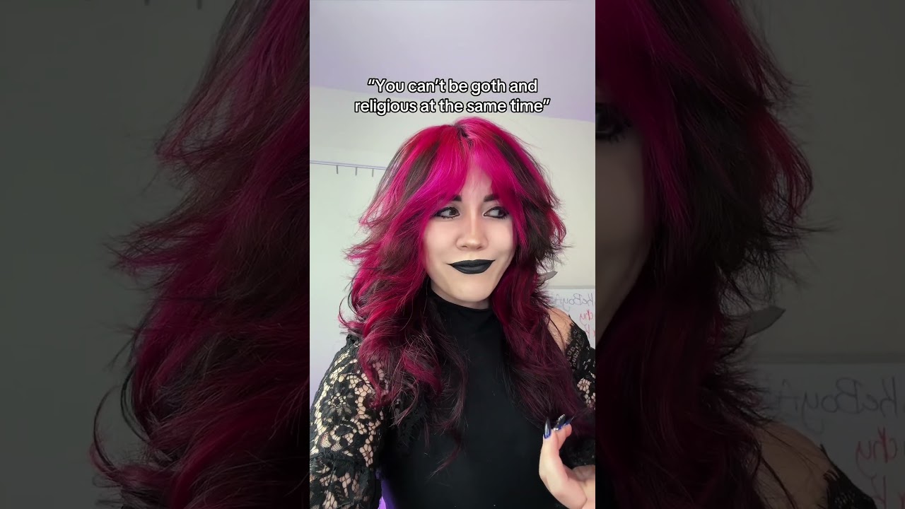 You Can’t be Goth and Religious at the Same Time🙄 #goth #christian #christianity #gothgirl