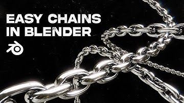 Easy Chains in Blender | Simple Chain Tutorial for Beginners