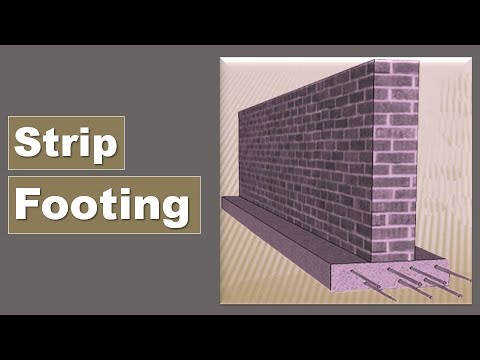 What is Strip Footing or Continuous Wall Footing? | How to construct Strip Footing?