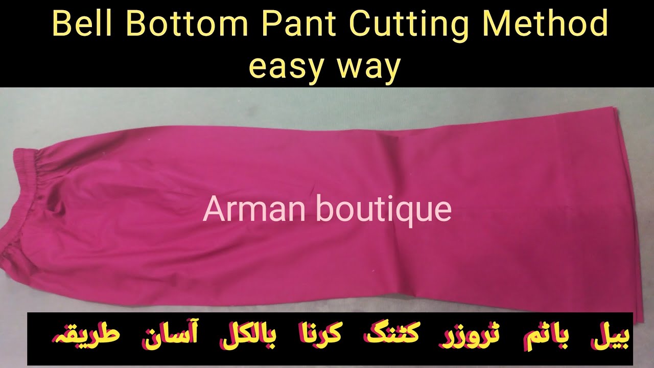  Bell Bottom Trouser Cutting  Stitching  Full Tutorial  YouTube