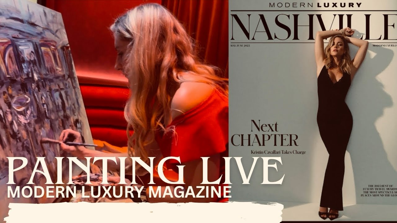 Painting Nashville’s Power Players Underground | Modern Luxury Event at Blueprint Cocktail Club