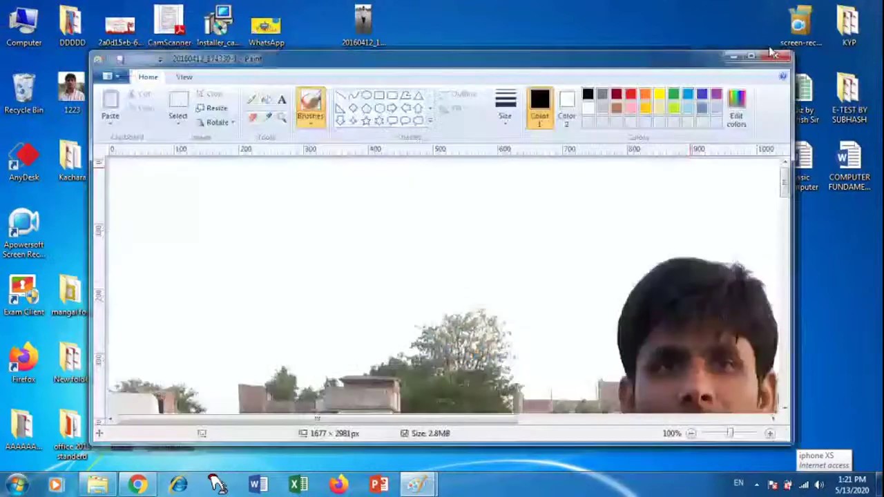 Paint se photo kaise crop kare YouTube