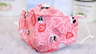 3D Mask Easy Pattern - No Fog Face Mask Sewing Tutorial - DIY Mask Step By Step