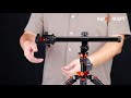 How to assemble the multiangle center column of kf concept camera tripod kf09087v2