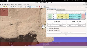 Georeference a mesh using the Reference Scene Tool of Meshlab 1.3.3