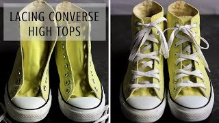 COOL WAY FOR LACING CONVERSE HIGH TOPS 