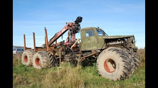 Extremely Dangerous Logging Truck Drivers Skills ! Truck Crossing River And Climbing Muddy Road