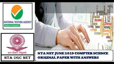 Part 2 NTA UGC NET COMPUTER SCIENCE Answer Key June 2019
