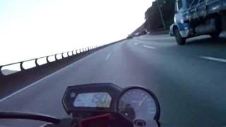 KLE621 XJ6 CADELA NEGRA  TOP SPEED 219KM IMIGRANTES SUBINDO FORTE