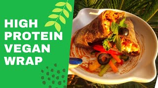 High Protein Vegan Wrap | Soya Veg Roll | Ghar p Bnaye tasty & Healthy Soya Roll