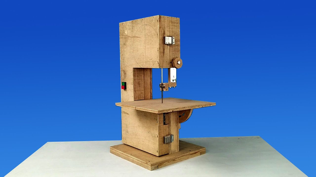 Serra de fita com motor de máquina de lavar