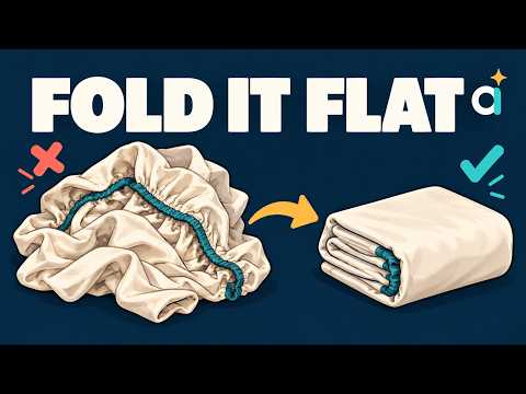 How to Fold a Fitted Sheet (The Corner Trick, Clearly Explained)