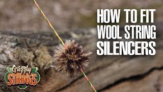 How to fit wool String Silencers  Traditional Archery