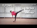 Low kick + Side Kick 💥 | Master This effective combo! 🔥 #tutorial #martialarts #training #yt #mma