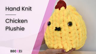 HAND KNIT AN EASTER CHICKEN