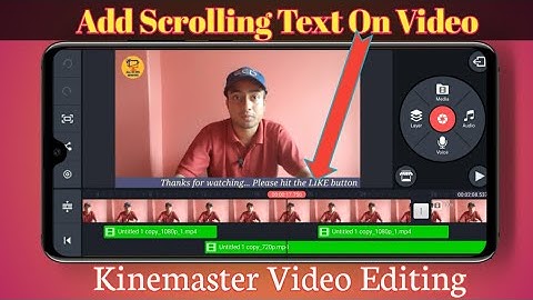 How to scrolling text on your video | how to add scrolling or moving text | Adding text to video
