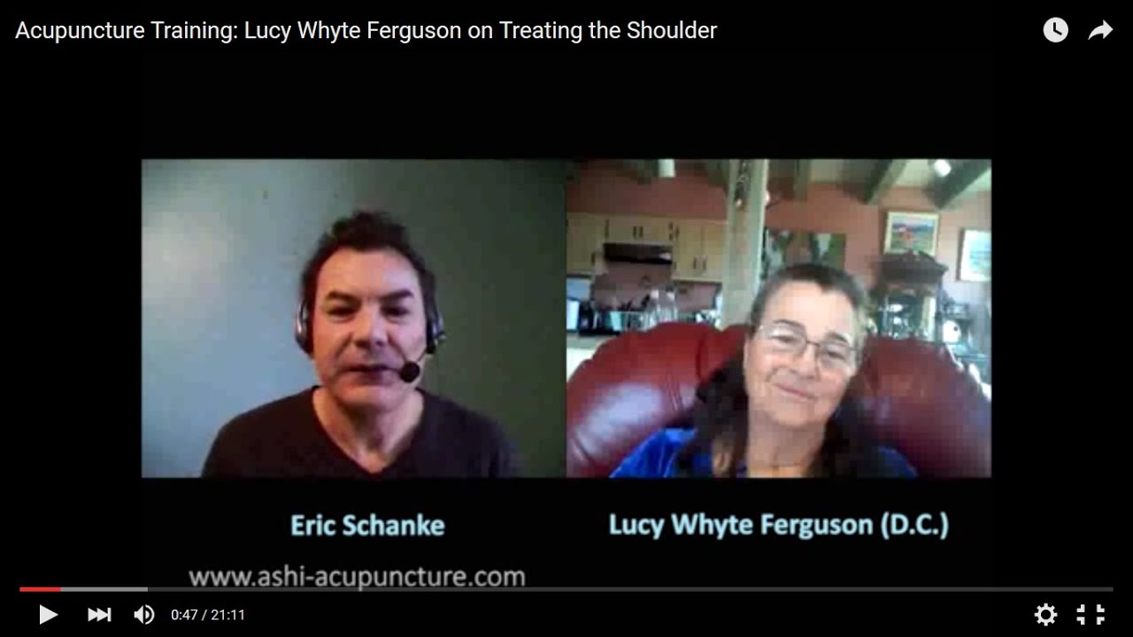 Acupuncture Training: Lucy Whyte Ferguson on Treating the Shoulder