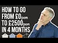 How To Make £2500 a Month Cashflow In 4 Months With a Property Investment Rent To Rent Strategy!