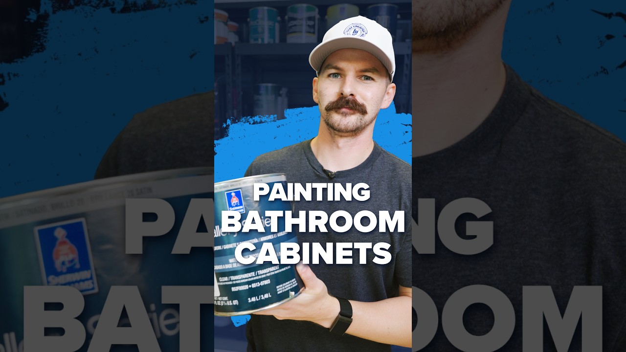 How to Paint Bathroom Cabinets, watch the video