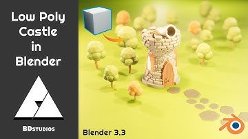 Low Poly Castle in Blender 3.3 - 3D Modelling and Rendering