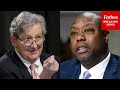 'A She-Bear When It Comes To Time': John Kennedy Pokes Fun At Tim Scott During Bessent Hearing