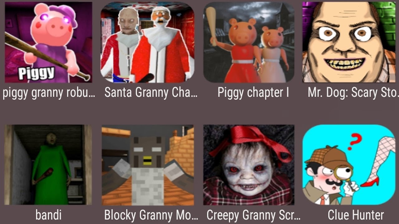 Piggy Granny Roblox Santa Granny Chapter Two Piggy Chapter 1 Mr Dog Scary Story Bandi Blocky Granny Youtube - halloween 2018 piggy roblox halloween costume