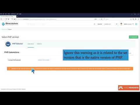 How to Change PHP Version via CloudLinux Selector in DirectAdmin   HostNamaste