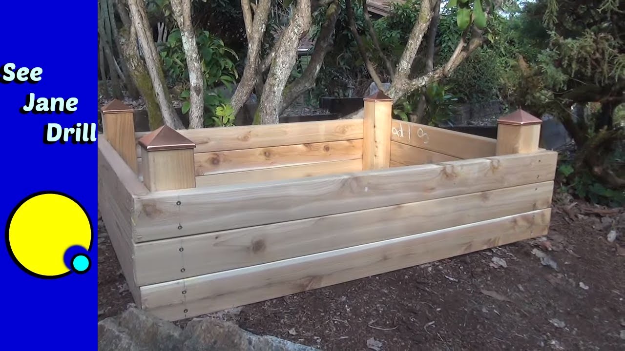 Build A Raised Garden Bed In Less Than An Hour On A Budget Youtube