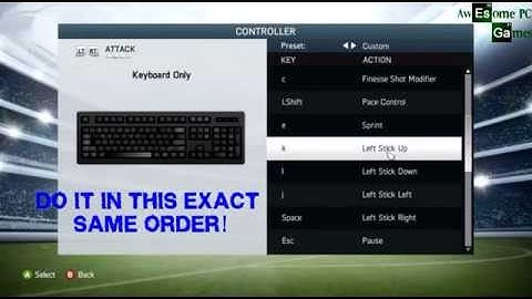 fifa 14 settings keyboard