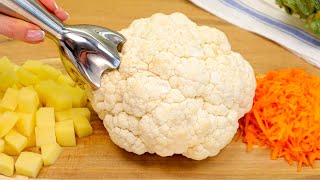 Few know this cauliflower recipe! Without milk and eggs! The simplest and most delicious!