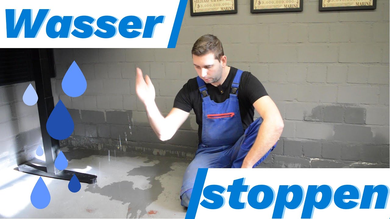 Was Tun Wenn Grundwasser In Den Keller Drückt Grundwasser im Keller: Schnelle lösung von Innen DIY - YouTube