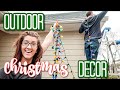 Outdoor Christmas Decorate With Me | Outside Decorations + Lights Christmas 2019