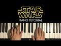 How To Play - STAR WARS Main Theme (PIANO TUTORIAL LESSON)