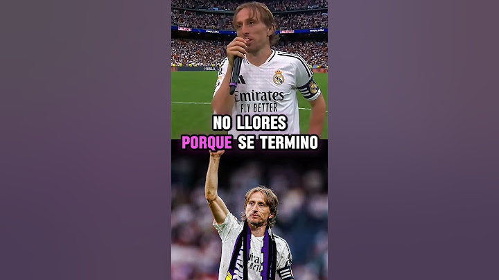 Modric🗣️ "No llores porque se acabó sonrie porque sucedio" #realmadrid #modric #futbol