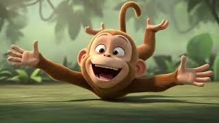 Der alberne Affe rutscht auf einer Banane aus – 🍌Kinderlied für Kinder | Lustiges Lernlied &amp; Cartoon