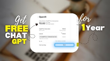 Get CHAT GPT for FREE for 1 Year