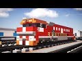 Minecraft The Ghan NR class Diesel Locomotive Tutorial