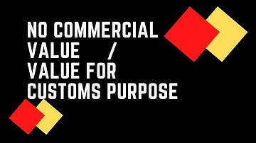 NO COMMERCIAL VALUE / VALUE FOR CUSTOMS PURPOSE / FREE SAMPLES, EXPORT SAMPLES