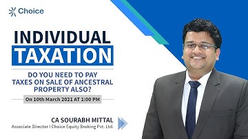 Tax on Sale of Ancestral Property