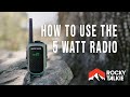How to use the 5 watt radio  rocky talkie