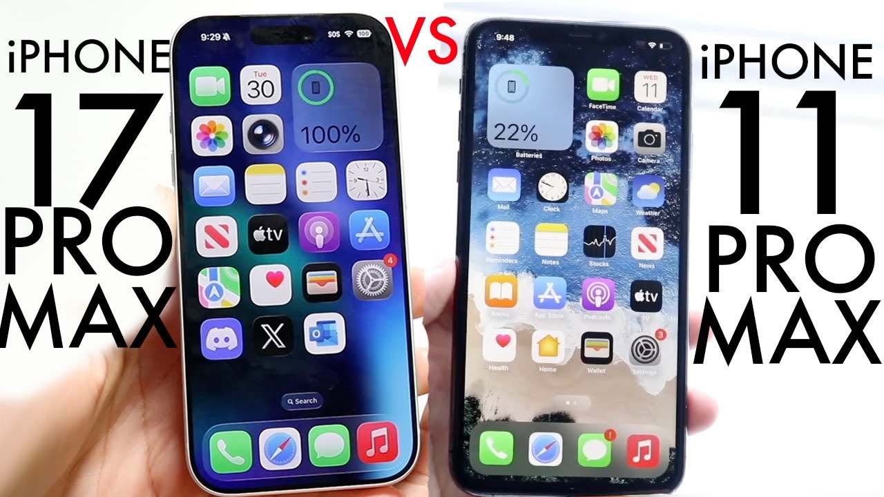 compare iphone 11 pro max vs iphone 17
