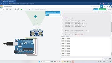 Tutorial Pemrograman Arduino Mengukur Jarak Menggunakan Sensor Ultrasonik di Simulator TINKERCAD