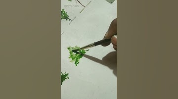 Watch till the end 🌳! #landscape #tree#rendering #watercolours #watercolor