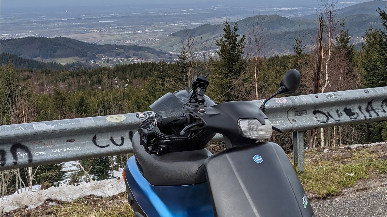 Winter Tour 2021 - 300Km Roller Tour - Schwarzwaldhochstrasse / Roller / Piaggio Zip ssl 80ccm