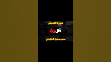 قال رب إني ظلمت نفسي | سورة القصص #قرآن #quran #قران_كريم #قران_كريم_راحة_نفسية #اكسبلور #المصحف
