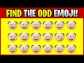 FIND THE ODD EMOJI! O00013 Find the Difference Spot the Difference Emoji Puzzles PLO